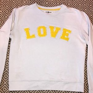 Tory Burch Sport X Soulcycle LOVE sweatshirt SM